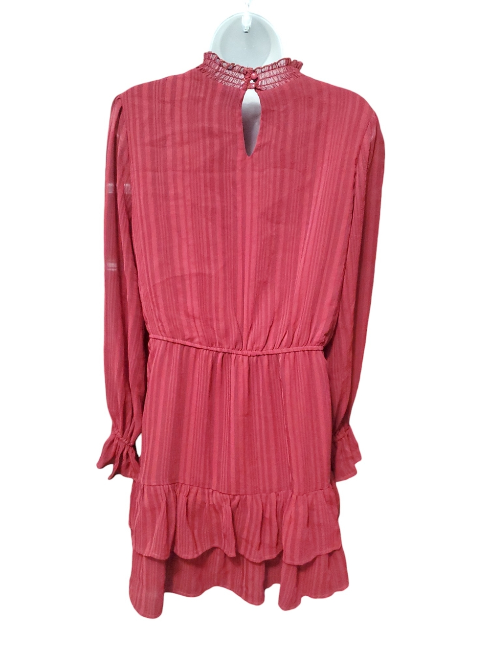 A. Calin Ruffle Hem Long-Sleeve Dress - Picture 2 of 7